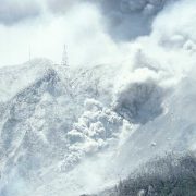 The andesite lava dome of the currently active volcano in Montserrat, Eastern Caribbean.